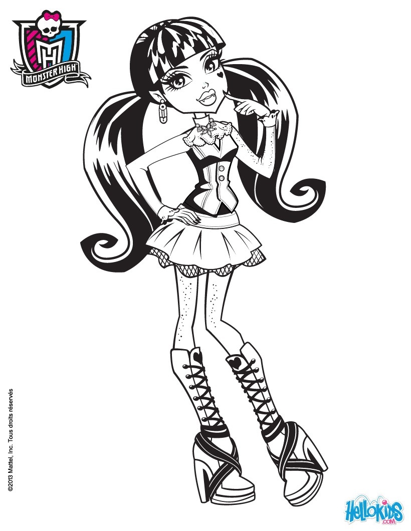 Frankie Monster High Colouring Pages Free Printable Monster High Frankie Monster High Colouring Pages Free Printable Monster High