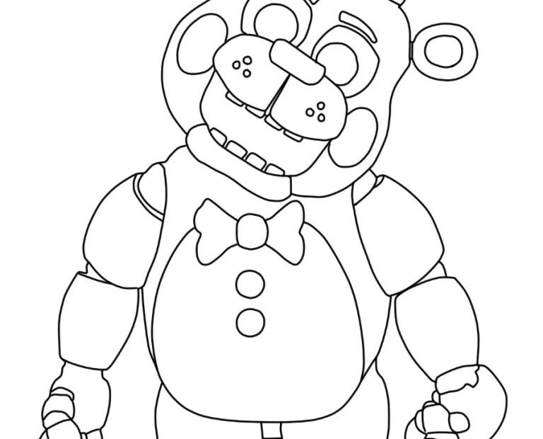 Freddy Fazbear Color Sheet