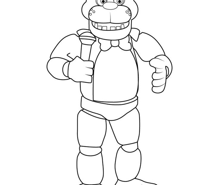 Freddy Fazbear FNAF Fnaf Coloring Pages Bear Coloring Pages Fnaf
