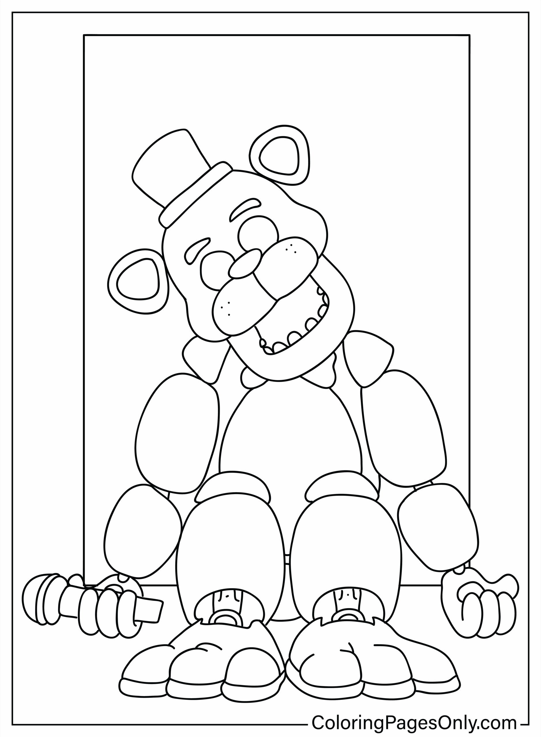 Freddy Fazbear To Color Free Printable Coloring Pages Freddy Fazbear To Color Free Printable Coloring Pages