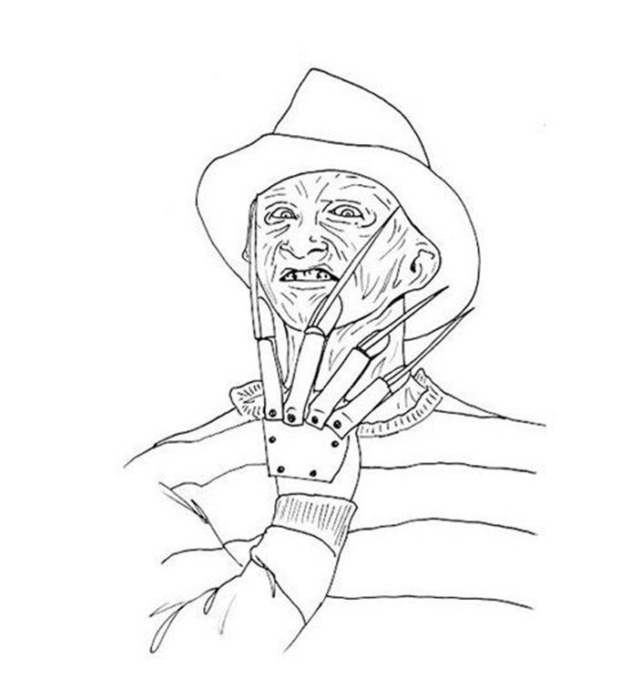 Freddy Krueger Coloring Page Free Printable Coloring Pages For Kids
