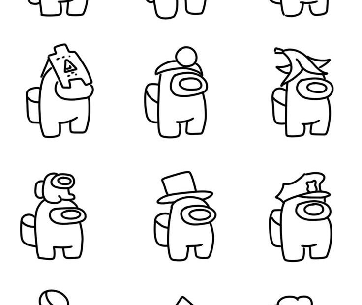 Free Among Us Coloring Pages For Kids
