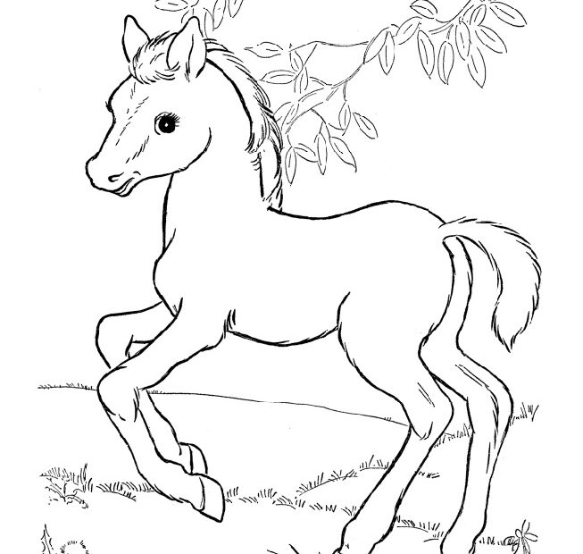 Free And Printable Horse Color Pictures Activity Shelter