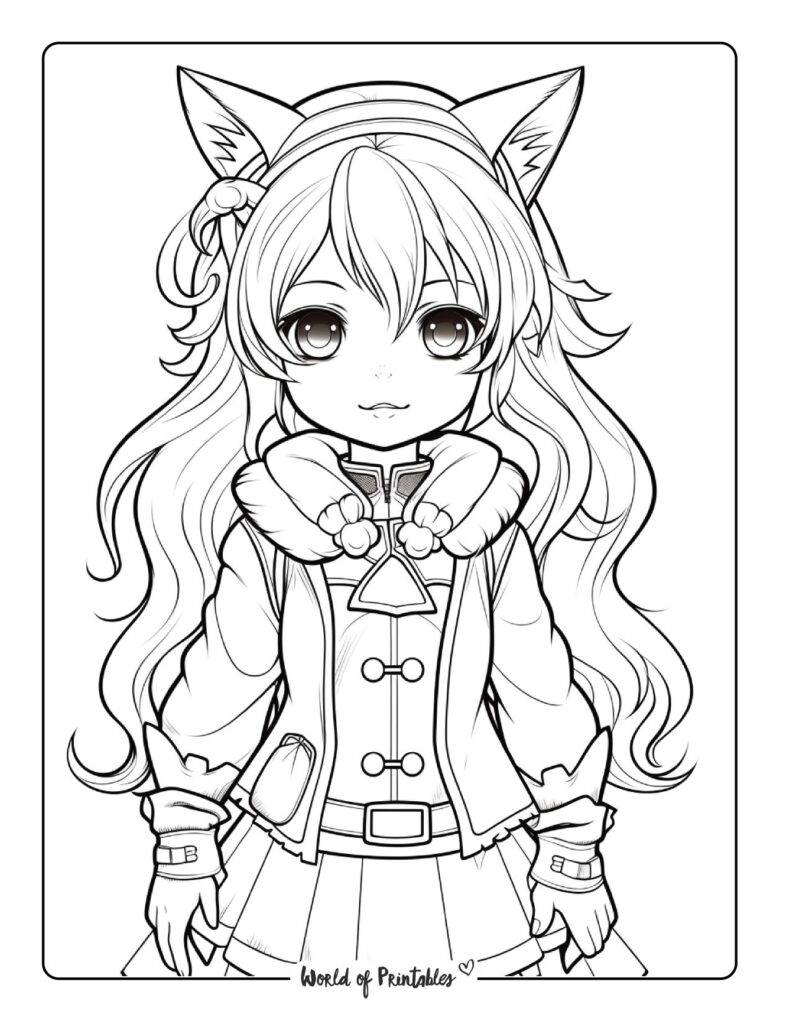 Free Anime Colouring Pages Free Printable Templates