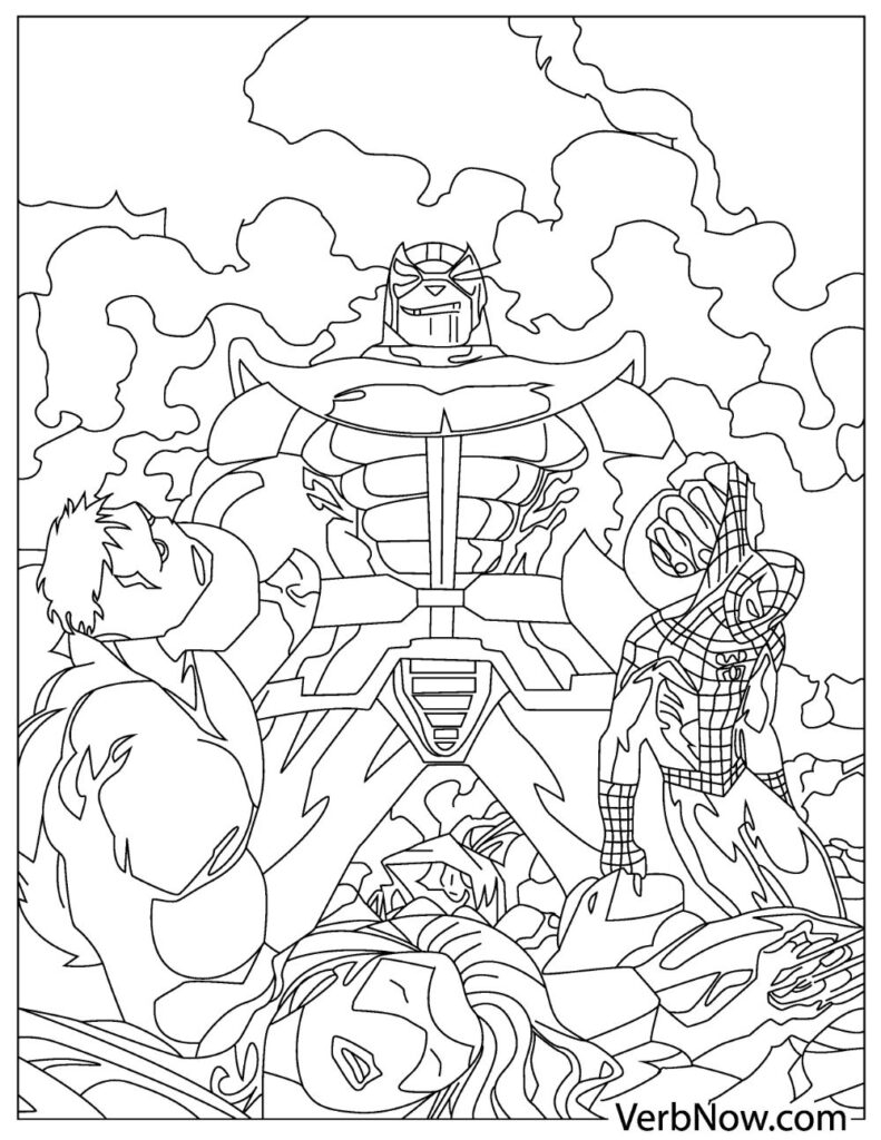 Free AVENGERS Coloring Pages Your Kids Will Love Download PDF 