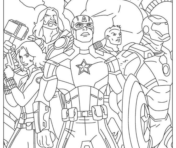 Free AVENGERS Coloring Pages Your Kids Will Love Download PDF