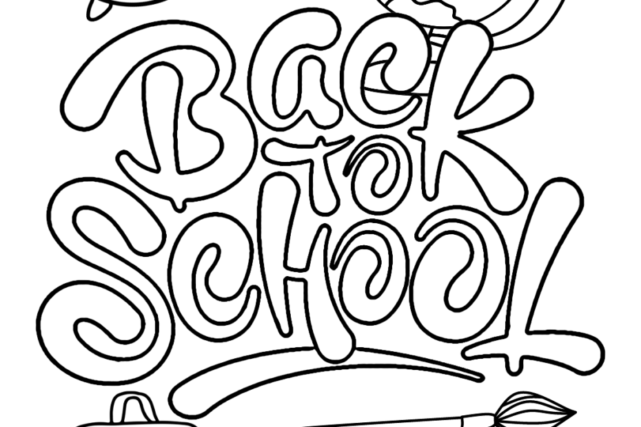 Free Back To School Coloring Pages Free Printable Coloring Pages