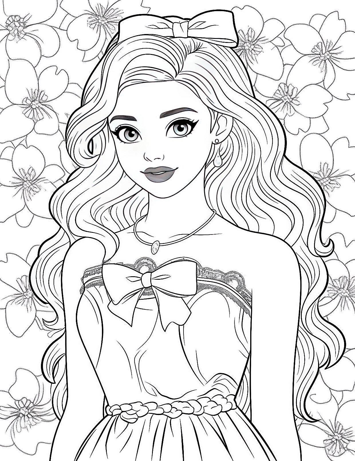Free Barbie Coloring Pages Printable Free Barbie Coloring Pages Printable