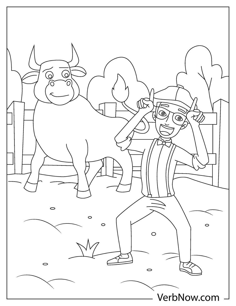 Free BLIPPI Coloring Pages For Download Printable PDF 