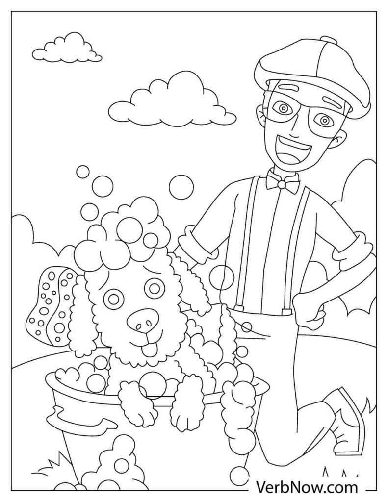Free BLIPPI Coloring Pages For Download Printable PDF 