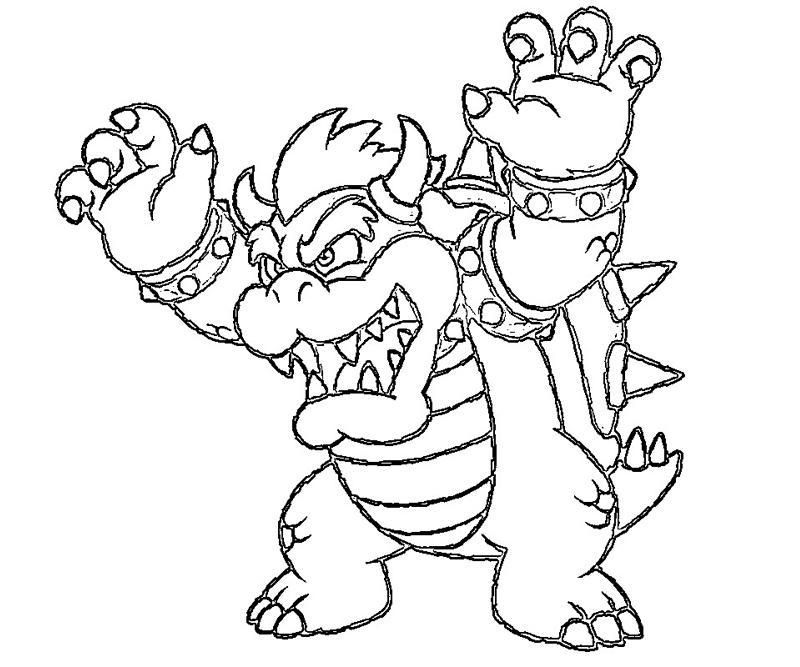 Free Bowser Jr Coloring Pages Print Download Free Bowser Jr Coloring 