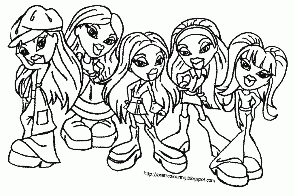 Free Bratz Doll Coloring Pages Download Free Bratz Doll Coloring Pages 