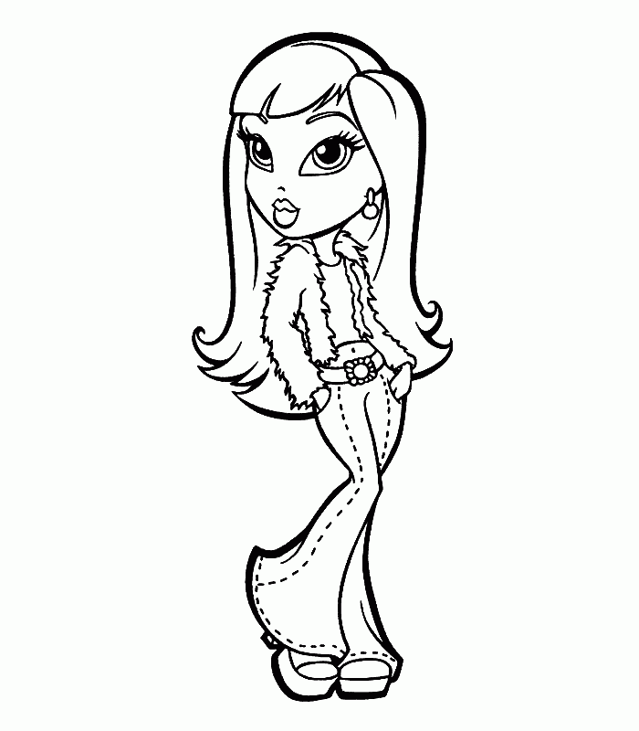 Free Bratz Doll Coloring Pages Download Free Bratz Doll Coloring Pages 