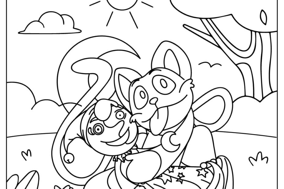 Free CatNap Coloring Page Free Printable Coloring Pages