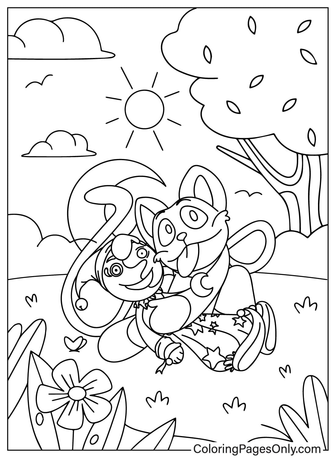 Free CatNap Coloring Page Free Printable Coloring Pages
