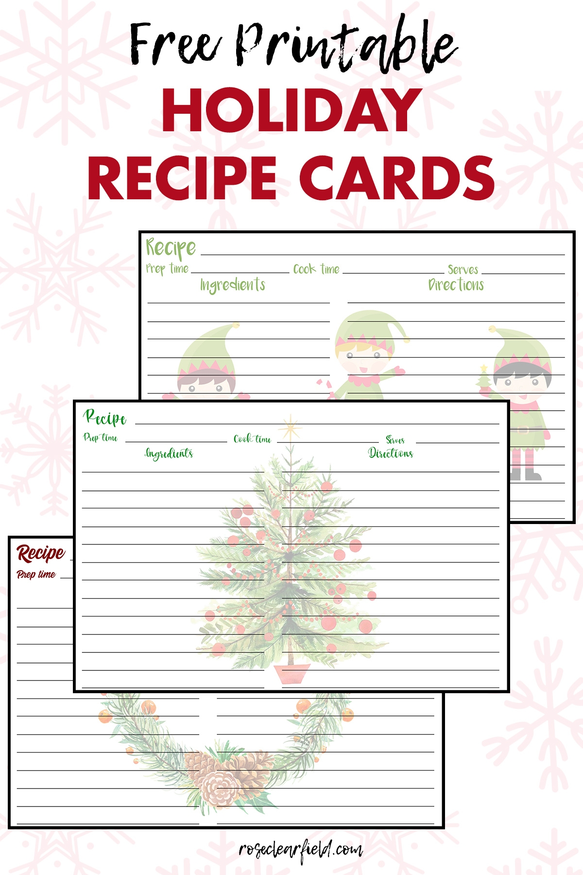 Free Christmas Recipe Card Template For Word Deporecipe co Free Christmas Recipe Card Template For Word Deporecipe co