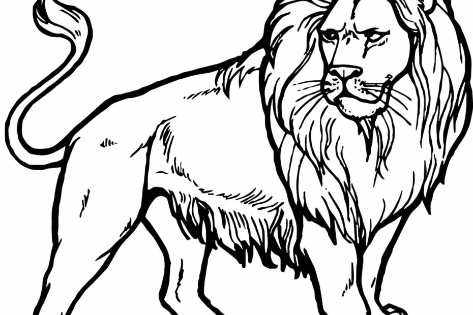 Free Coloring Page Lion Free Printable Lion Coloring Pages Fo Bilarasa