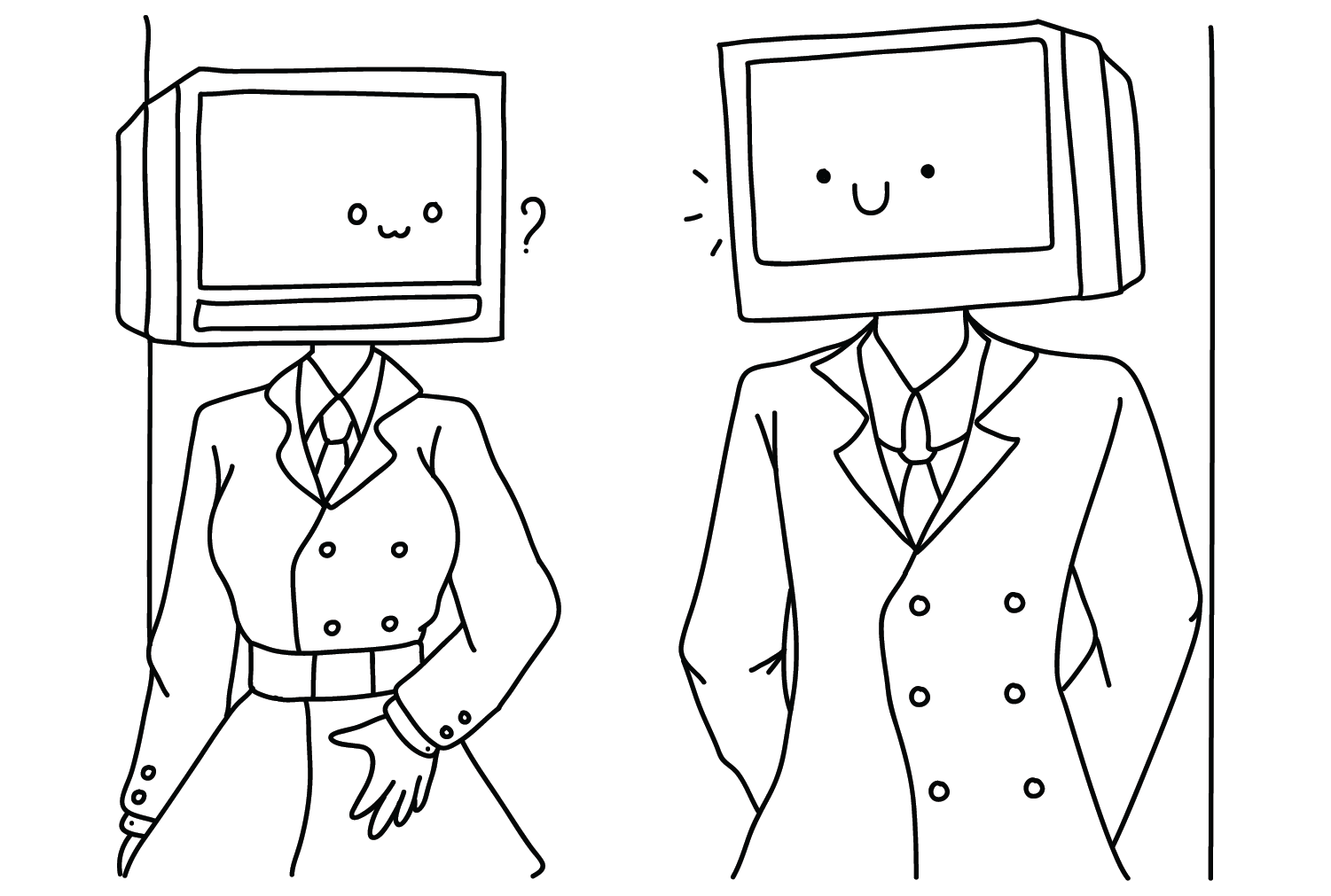 Free Coloring Page TV Man Free Printable Coloring Pages