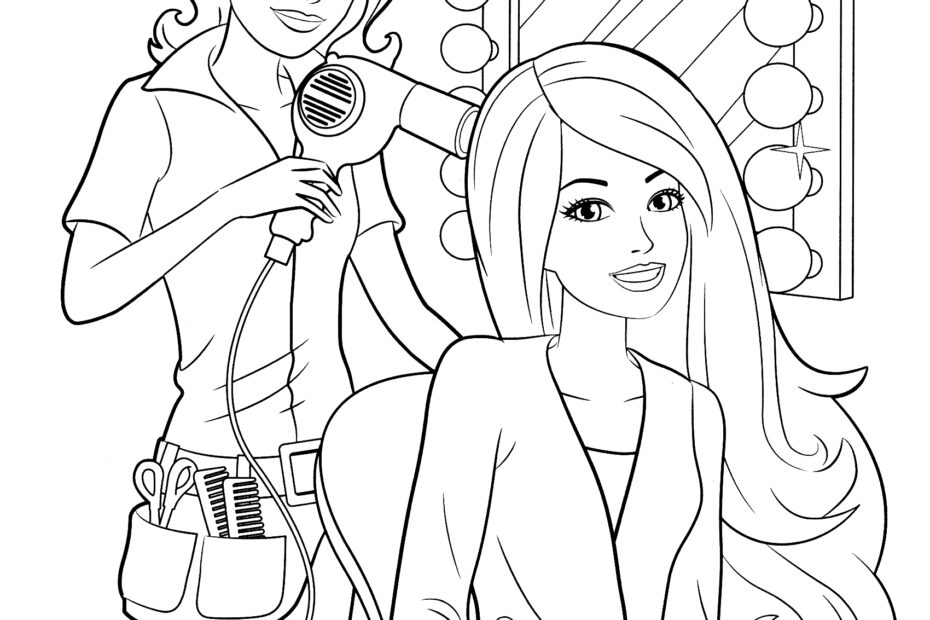 Free Coloring Pages Fashion Girl Coloring Pages