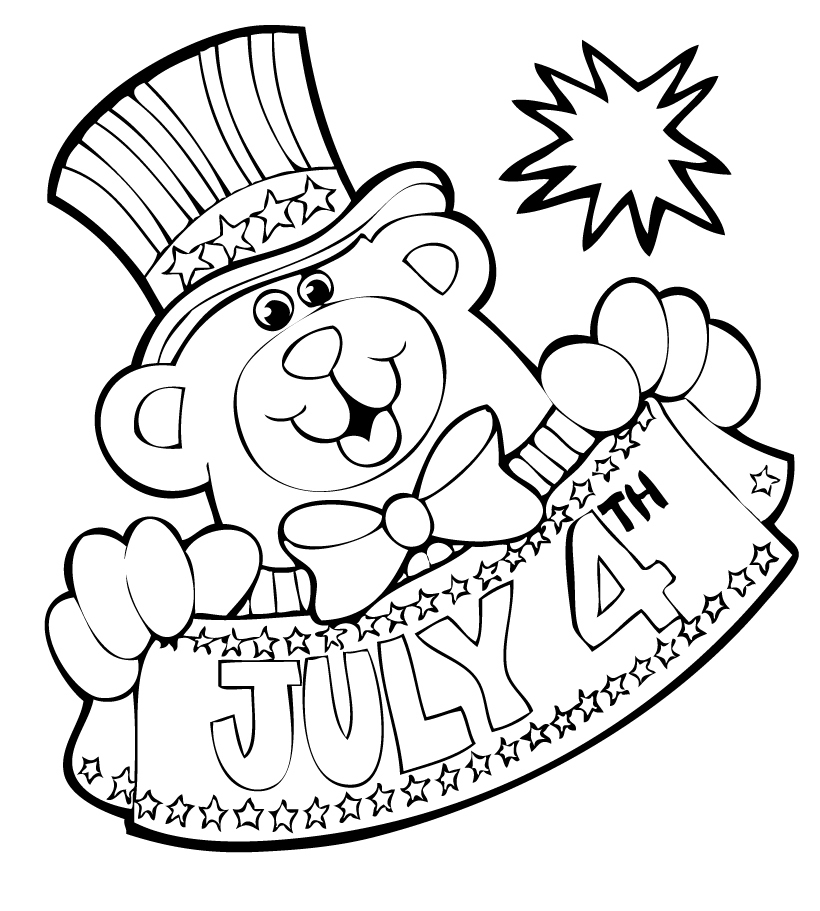 Free Coloring Pages Fourth Of July Coloring Pages