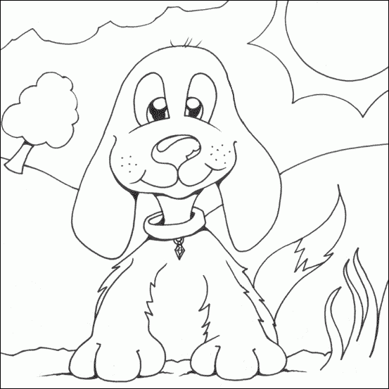 Free Coloring Pages Free Cute Dog Coloring Pages To Print