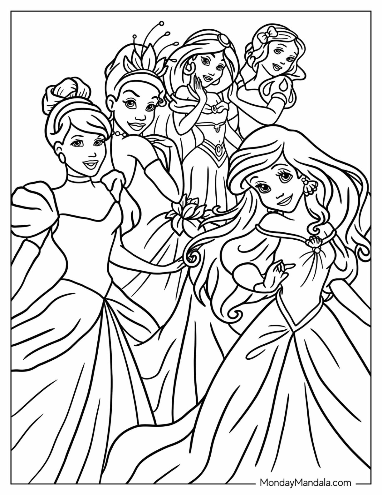 printable Disney color sheets