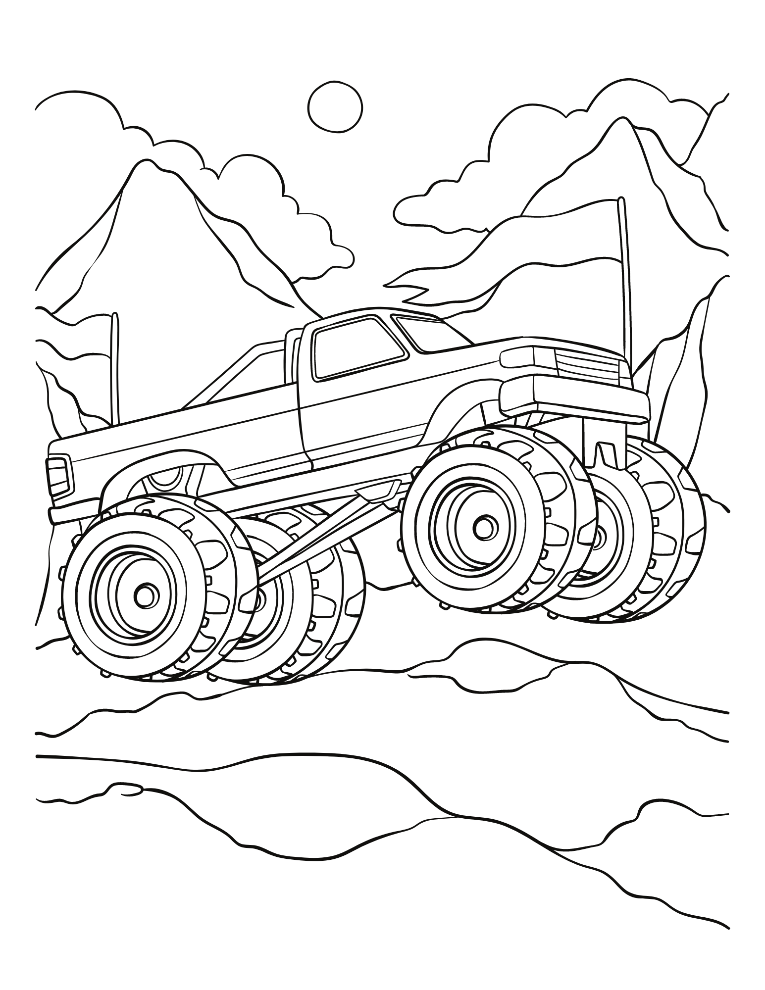 Free Coloring Pages Of Monster Trucks At Sasfatblog Blog Free Coloring Pages Of Monster Trucks At Sasfatblog Blog