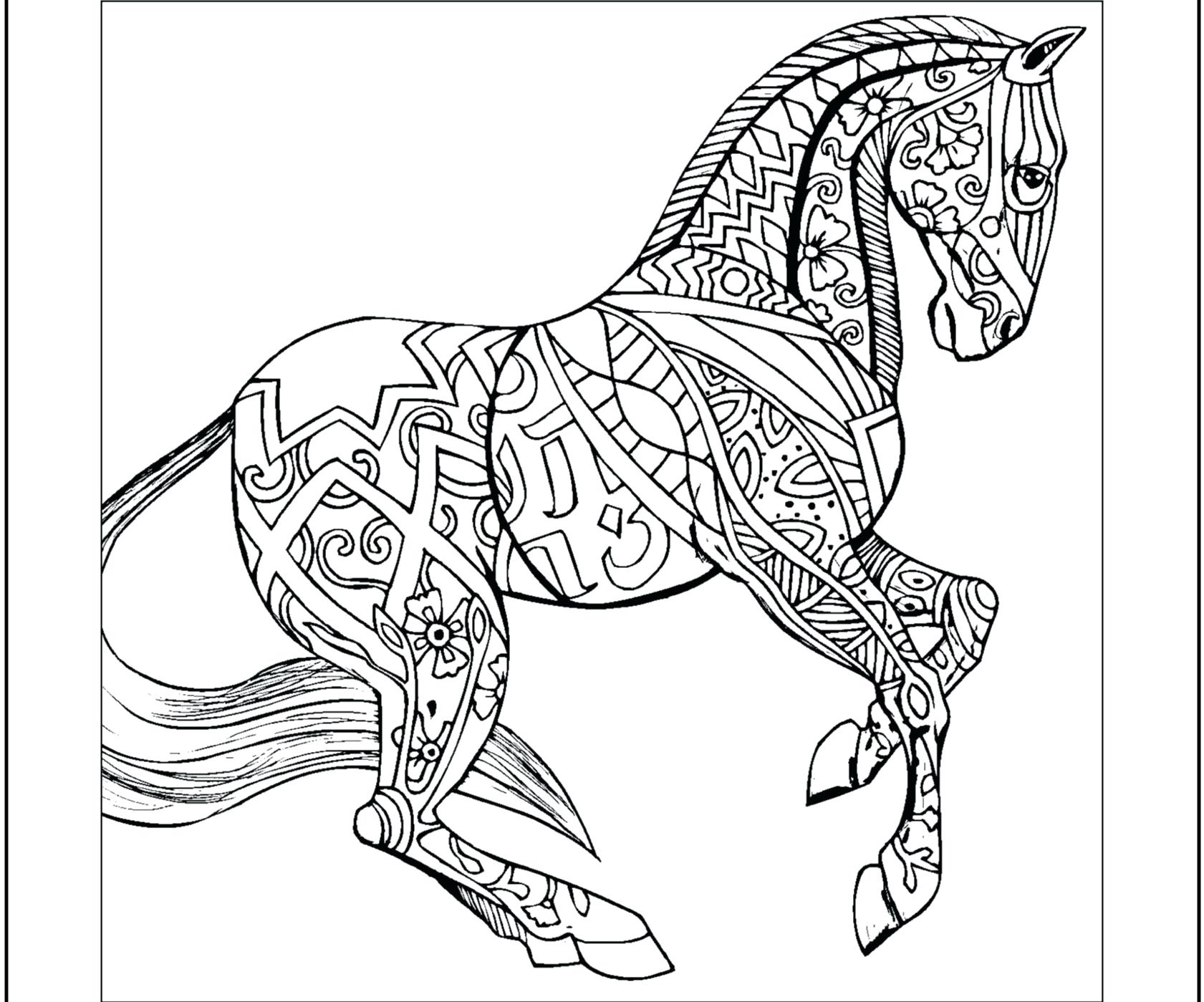 Free Coloring Pages Printable Horse Printable Online