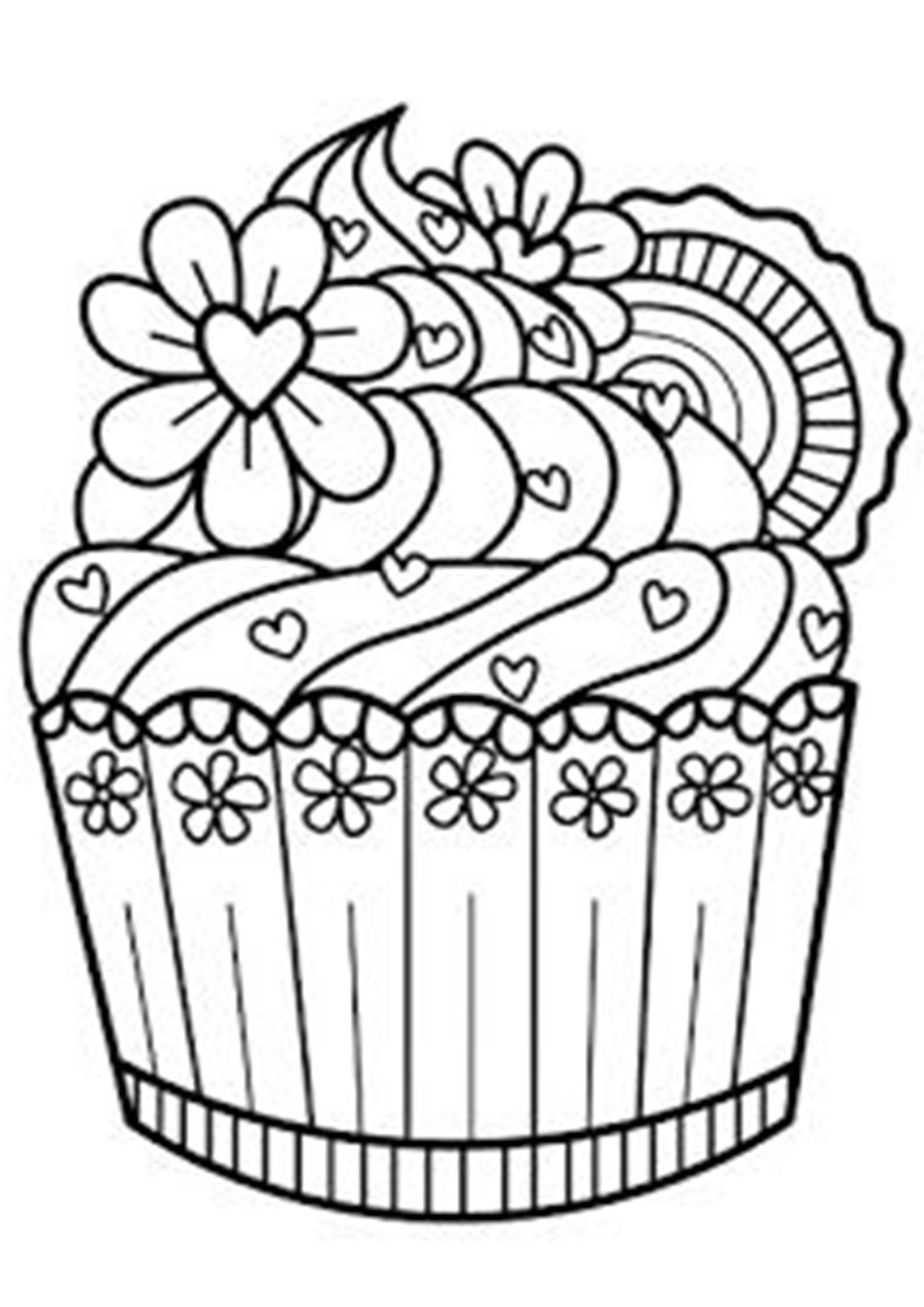 free cupcake coloring pages printable free cupcake coloring pages printable