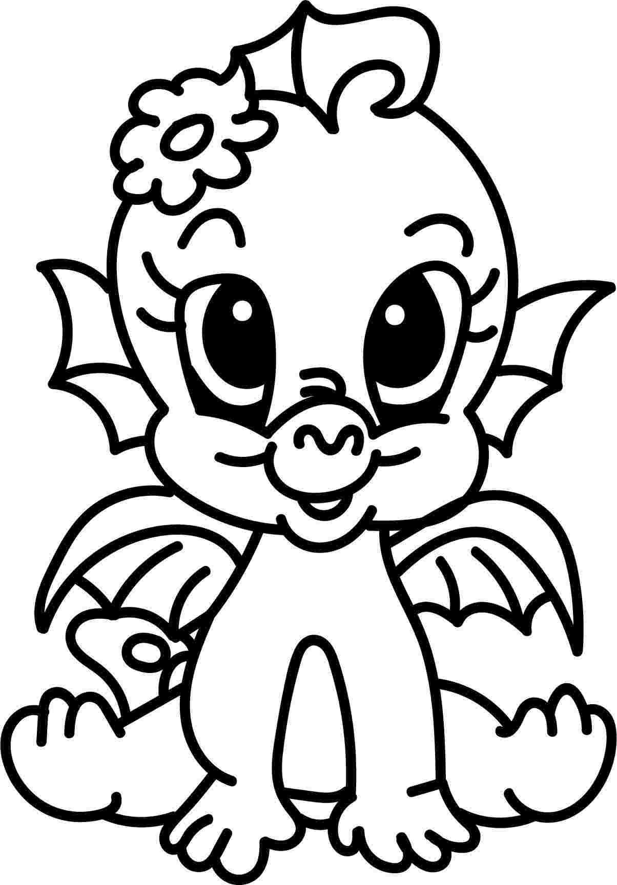 Free Cute Dragon Coloring Pages Menssexy