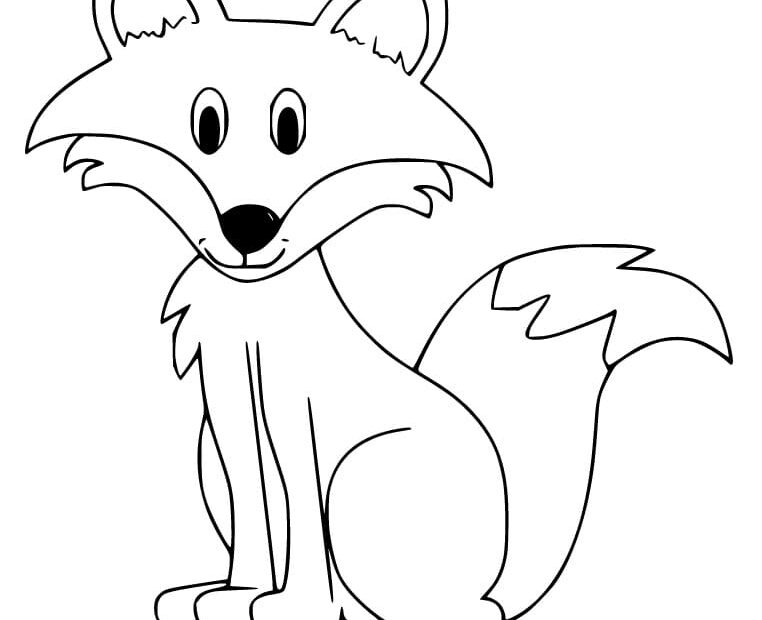 Free Cute Fox Coloring Page Free Printable Coloring Pages For Kids