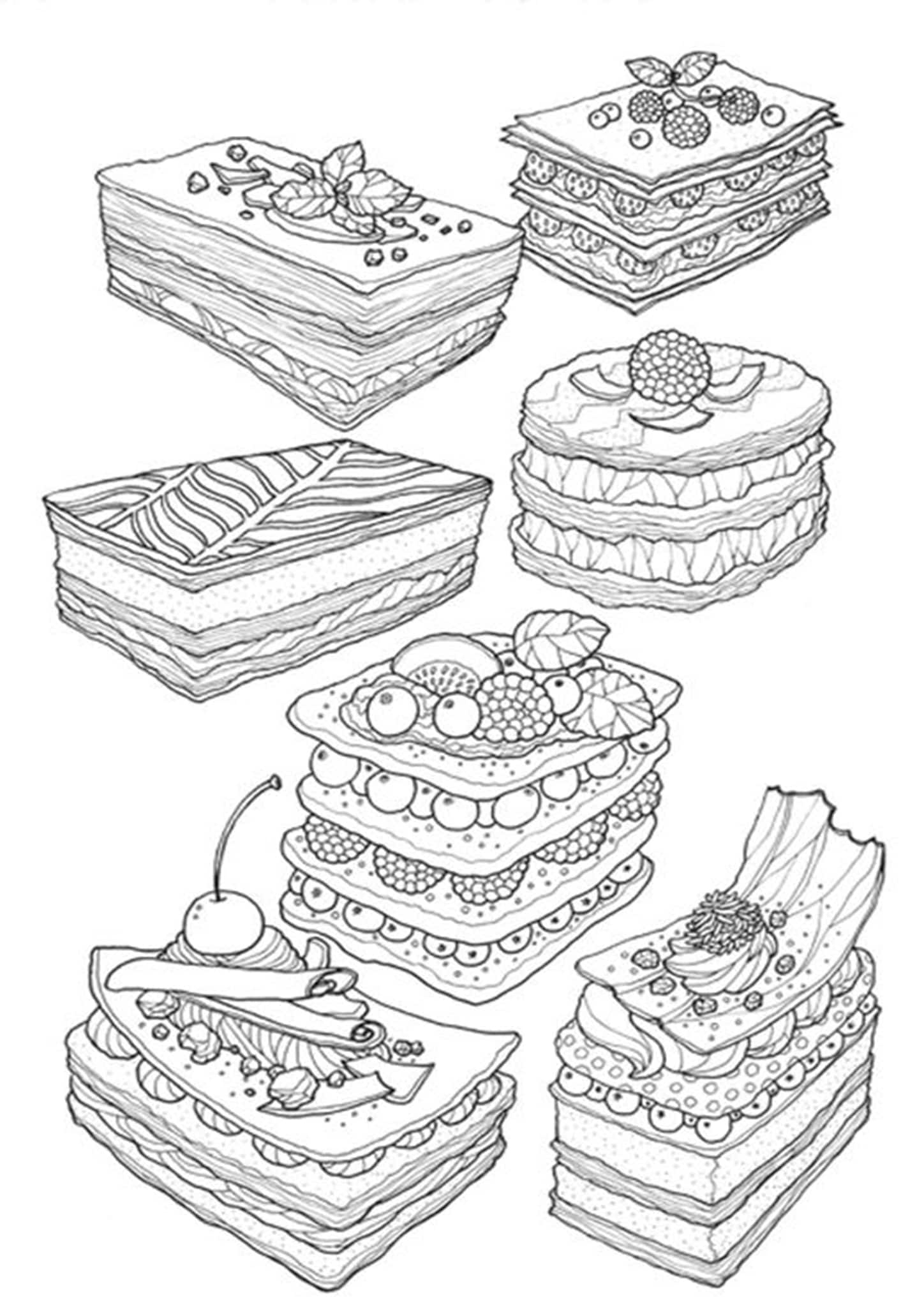 Free Easy To Print Cake Coloring Pages Tulamama