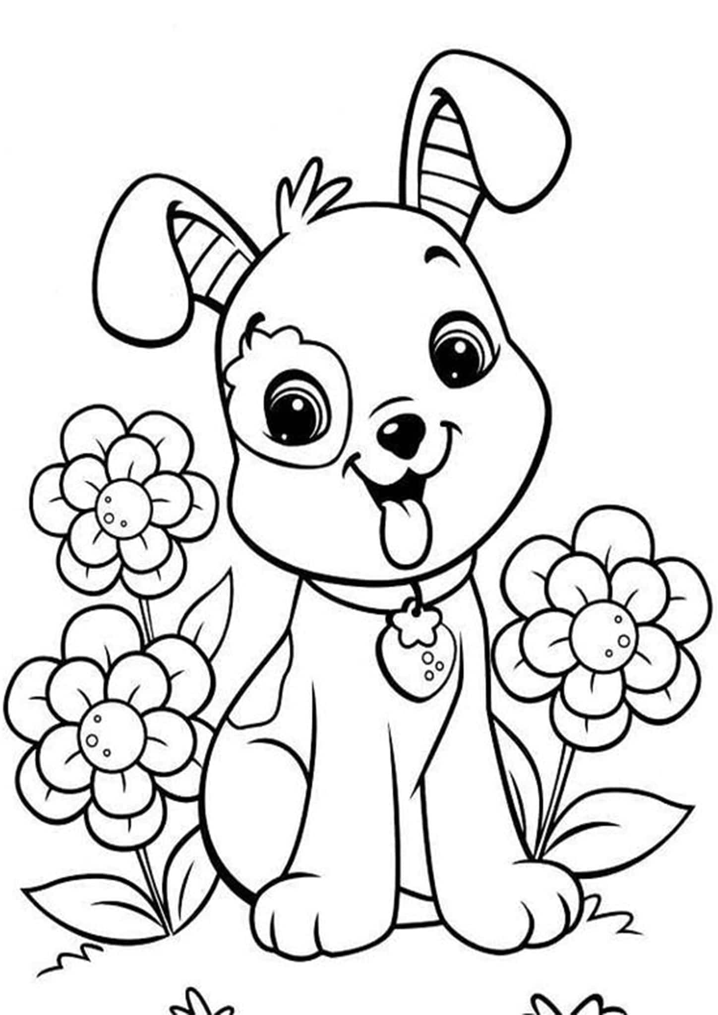 Free Easy To Print Cute Coloring Pages Tulamama Free Easy To Print Cute Coloring Pages Tulamama