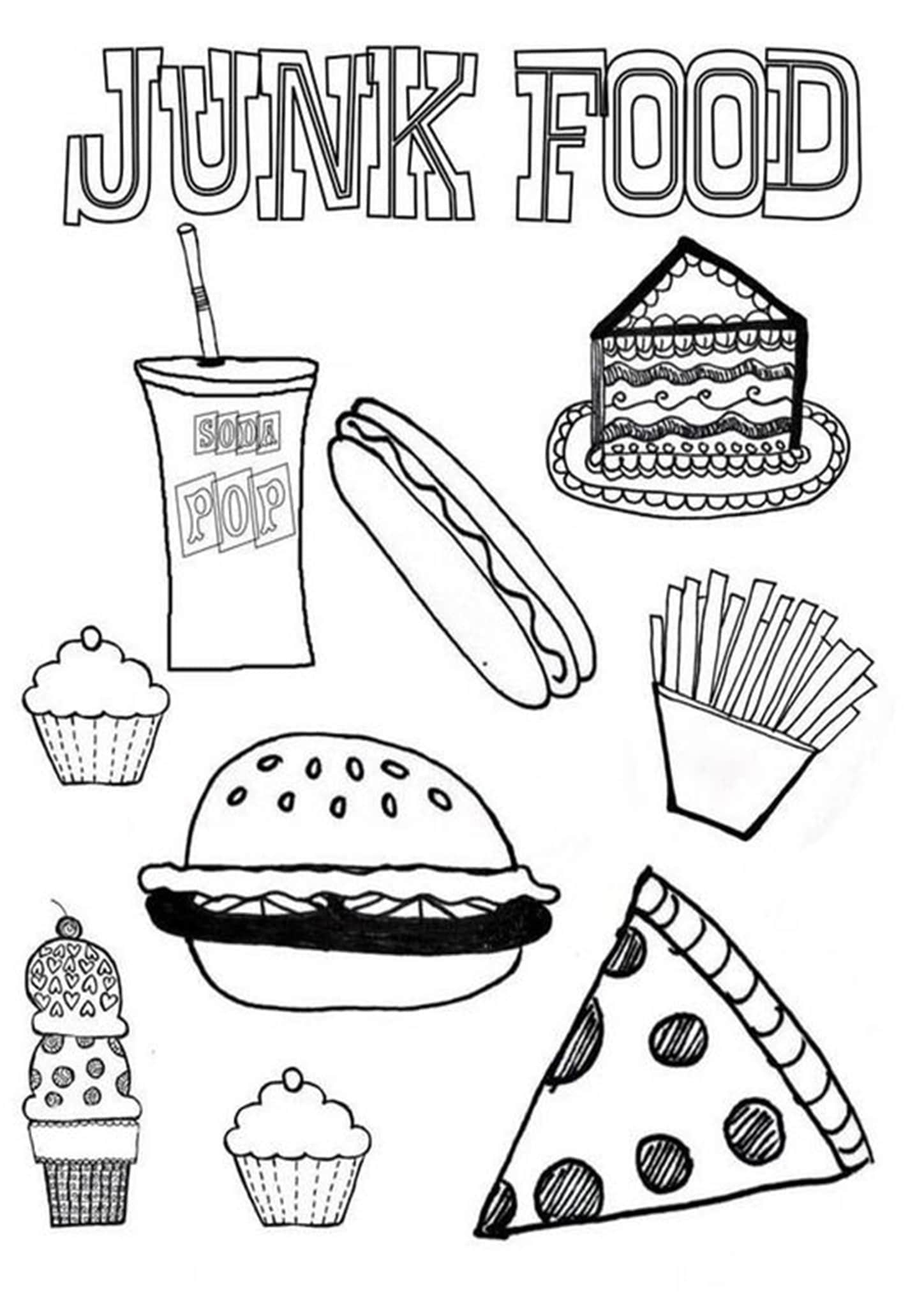 Free Easy To Print Food Coloring Pages Tulamama Free Coloring Sheet Free Easy To Print Food Coloring Pages Tulamama Free Coloring Sheet