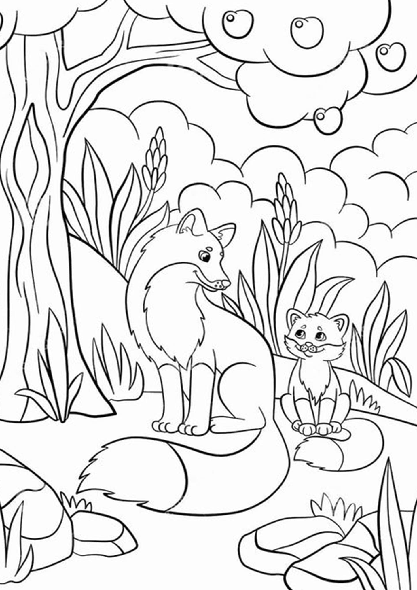 Free Easy To Print Fox Coloring Pages Tulamama Free Easy To Print Fox Coloring Pages Tulamama
