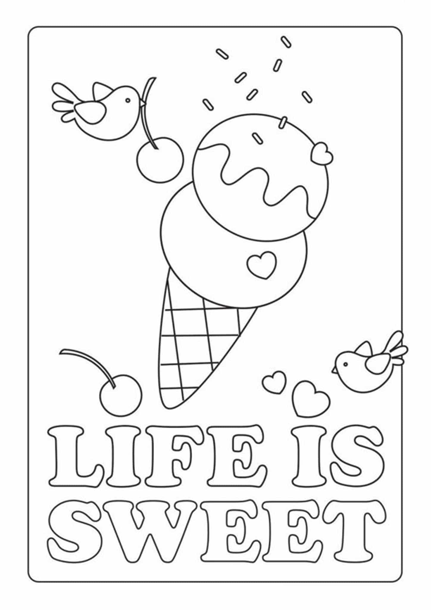 Free Easy To Print Ice Cream Coloring Pages Tulamama