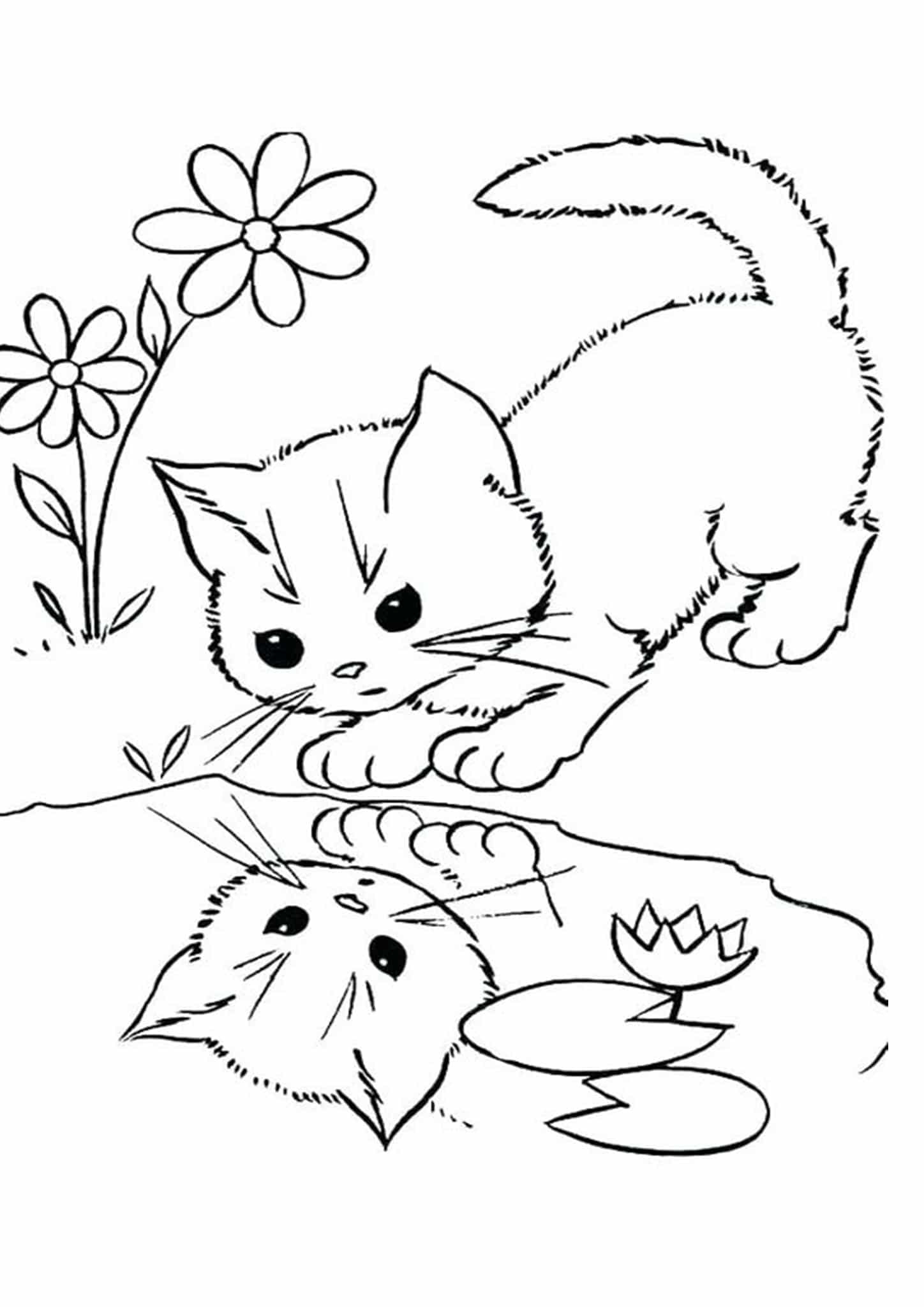 Free Easy To Print Kitten Coloring Pages Tulamama Free Easy To Print Kitten Coloring Pages Tulamama