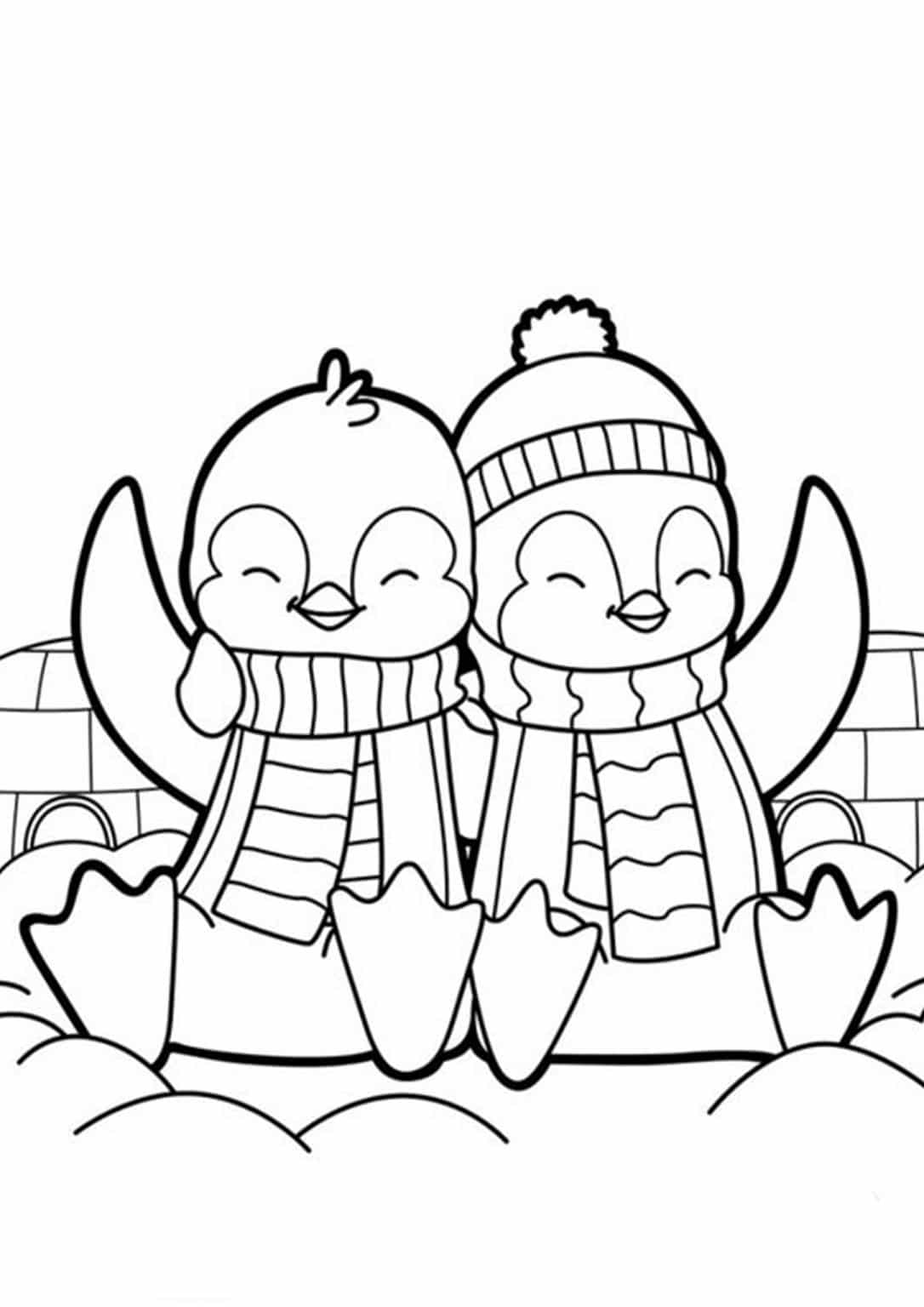 penguin coloring page pdf penguin coloring page pdf