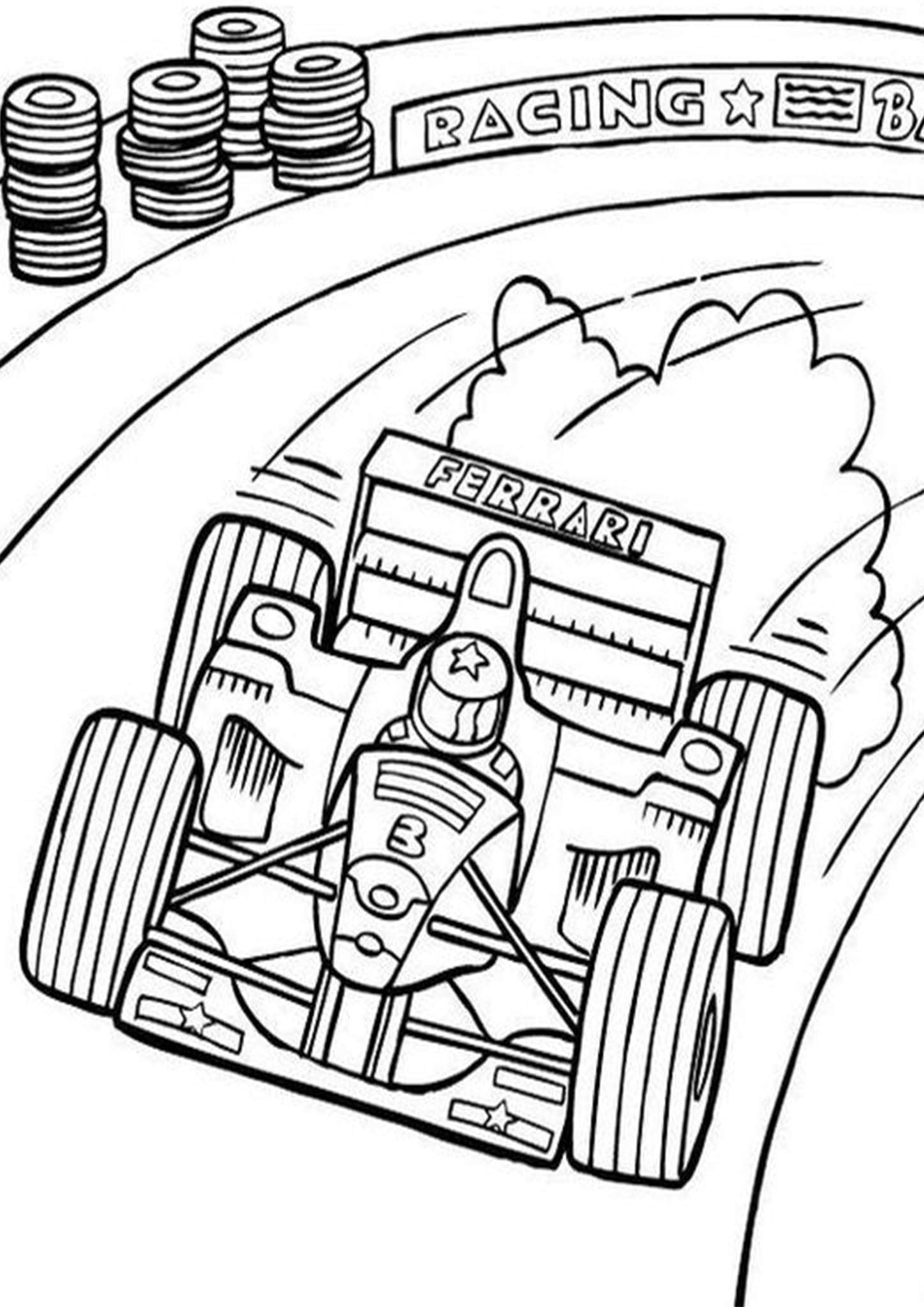 Free Easy To Print Race Car Coloring Pages Tulamama Free Easy To Print Race Car Coloring Pages Tulamama