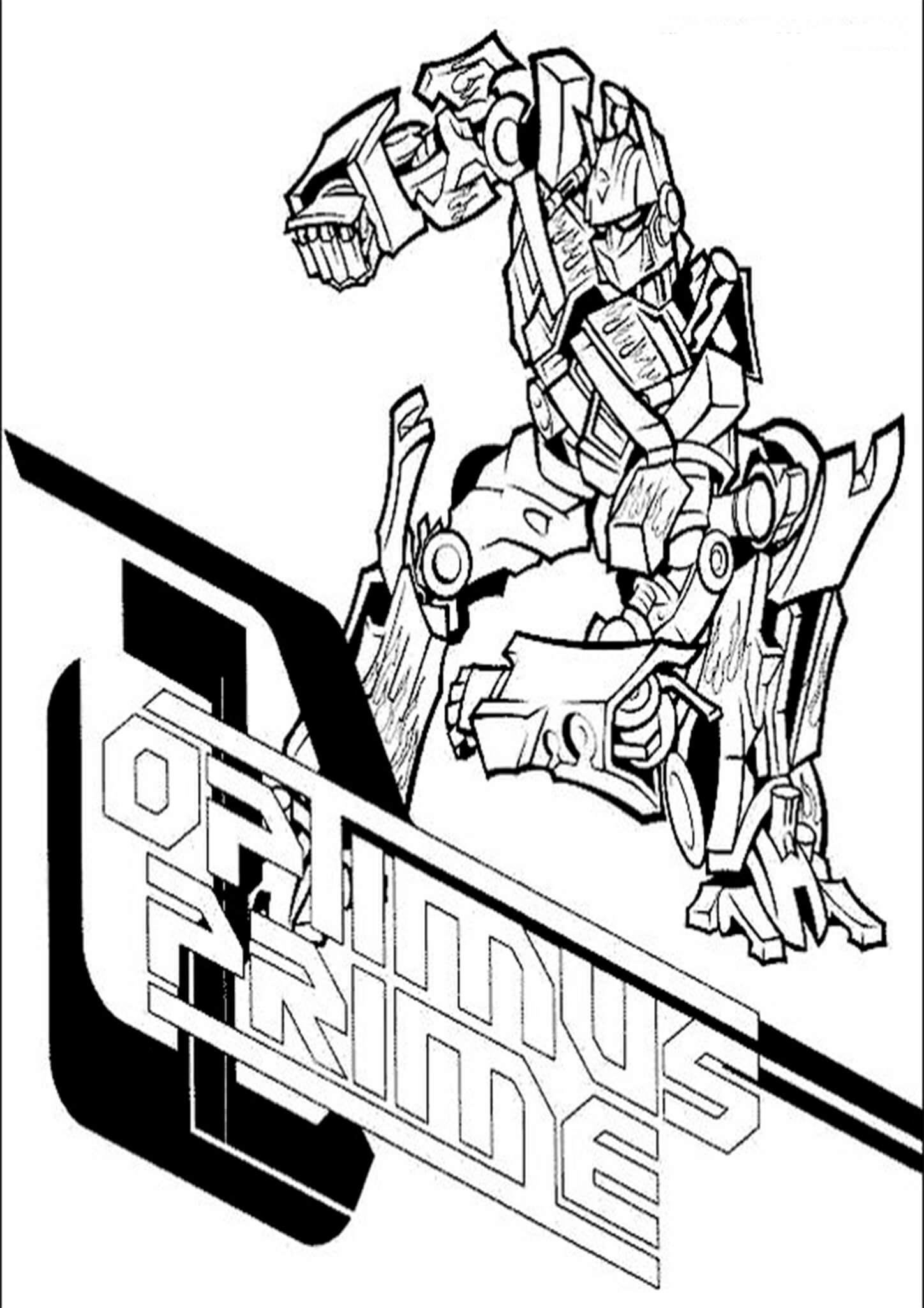 Transformers coloring pages for free