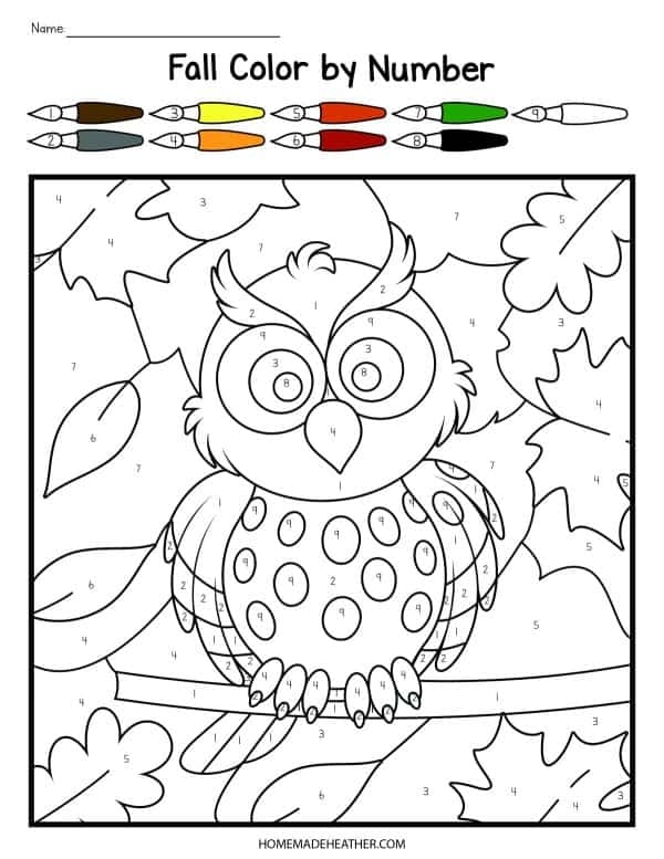 free fall color pages printable