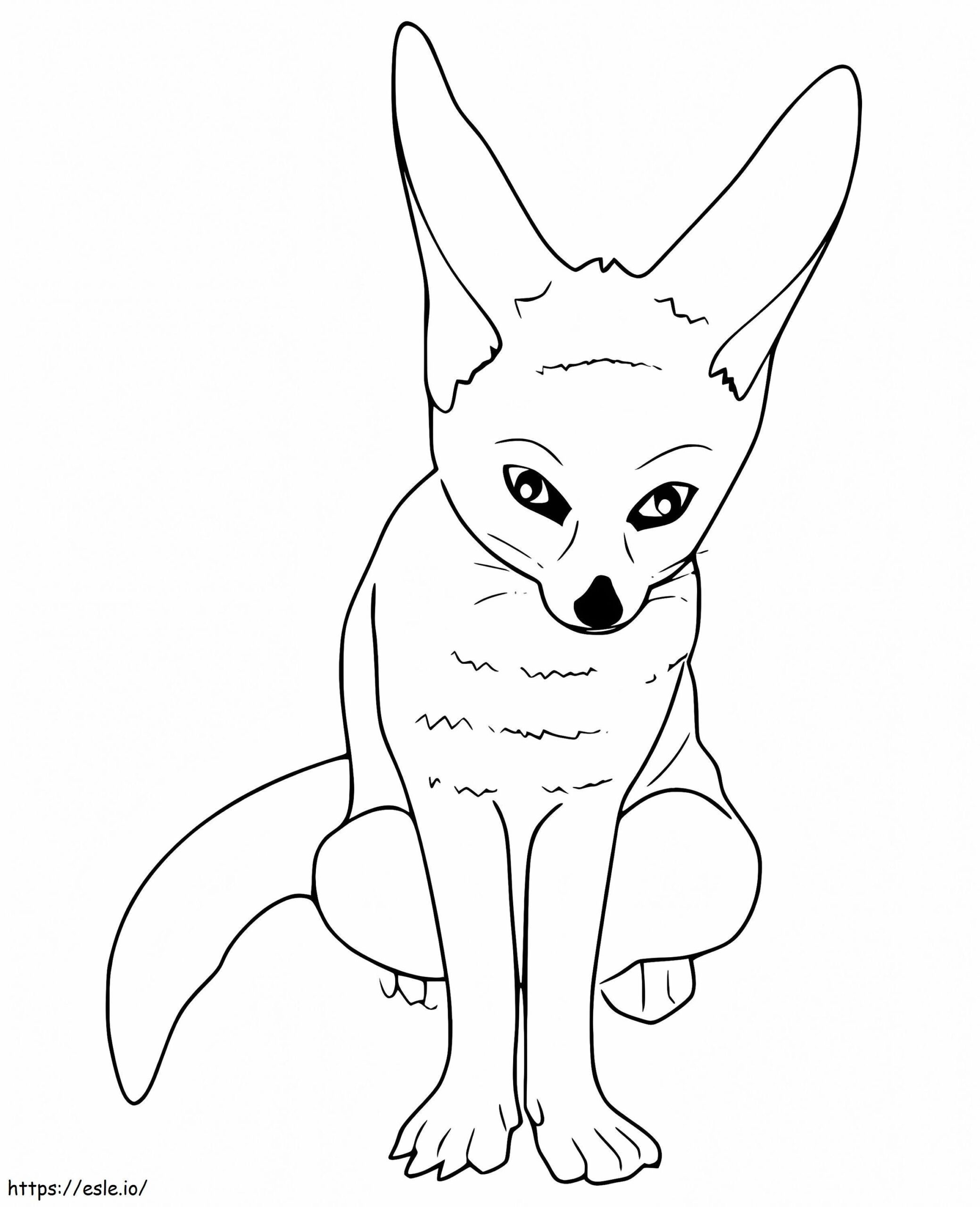Free Fennec Fox Coloring Page Free Fennec Fox Coloring Page