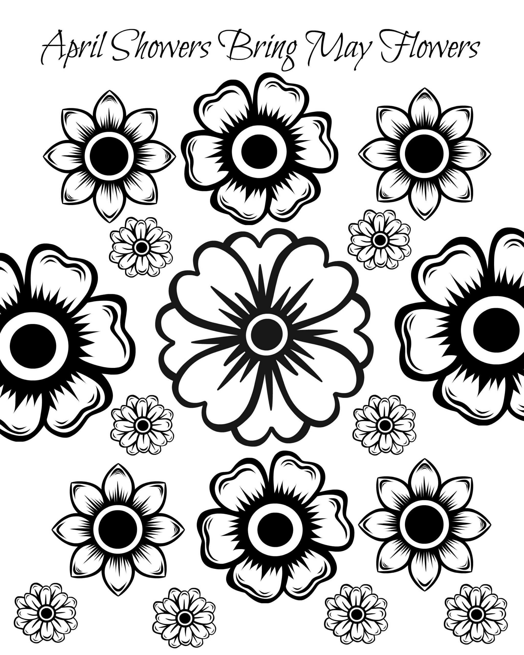 Free Flower Coloring Pages Ahnery