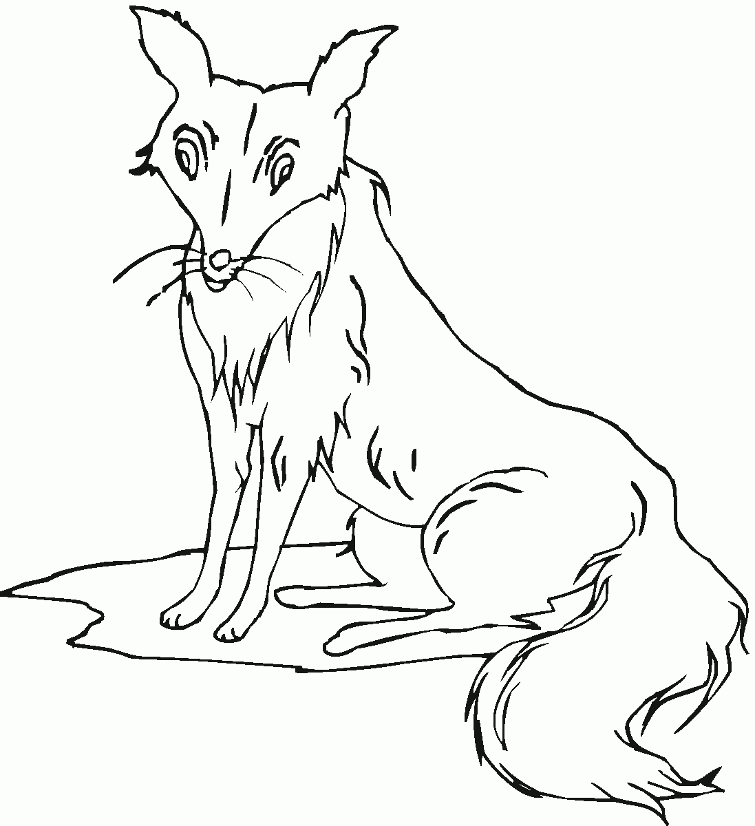 Free Fox Coloring Pages Free Fox Coloring Pages