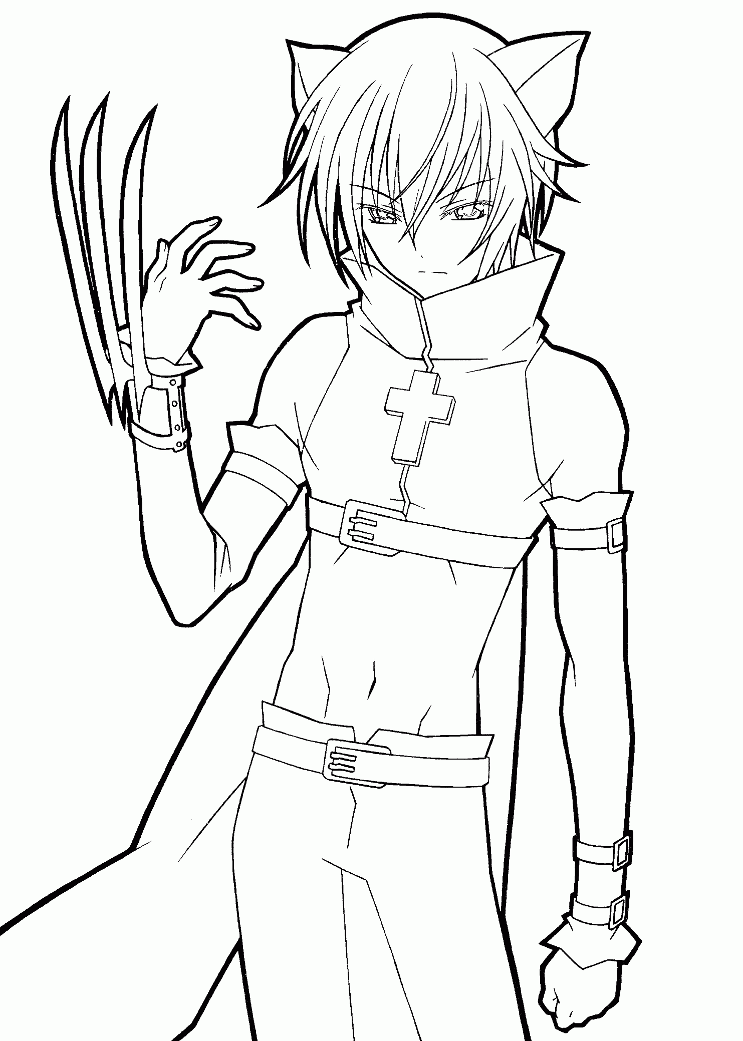 free printable anime coloring pages