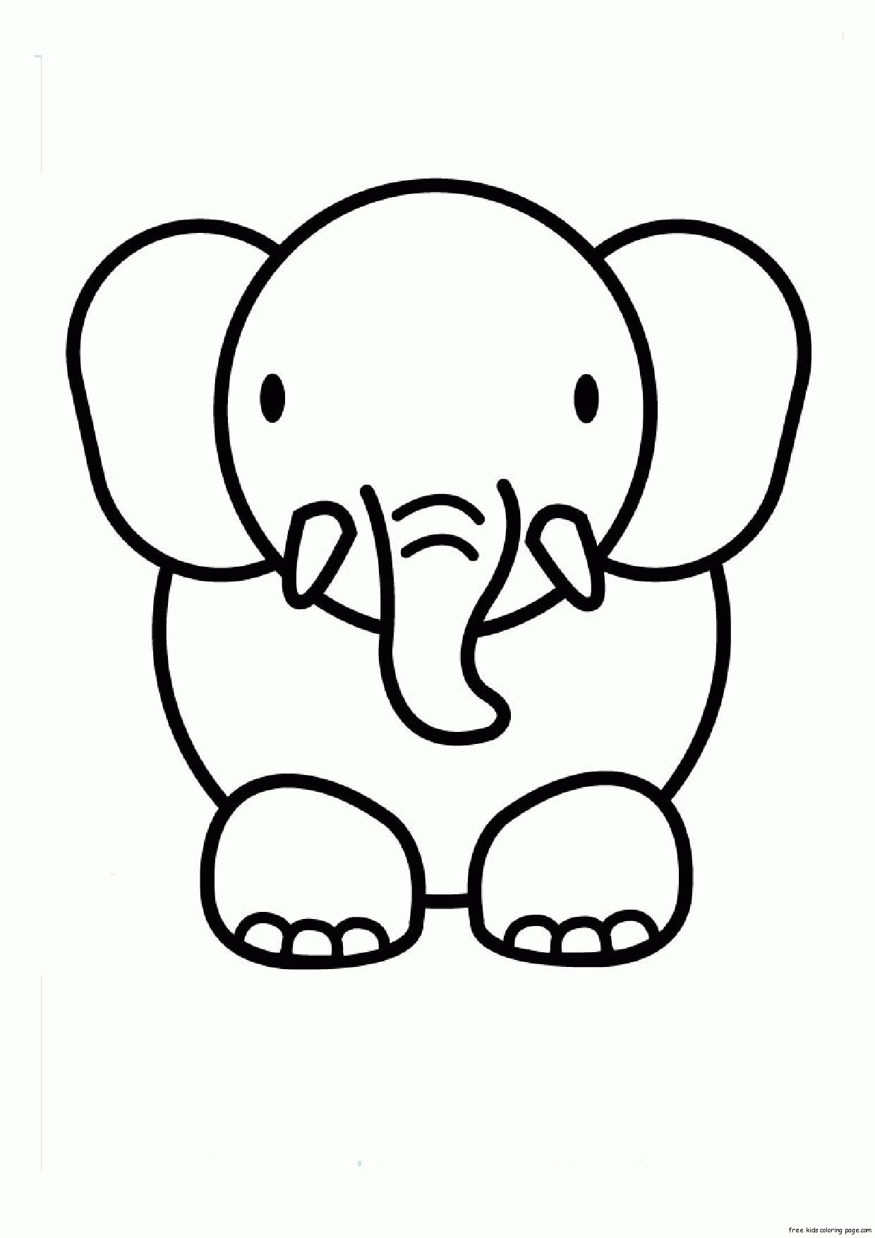 cute animal coloring pages simple