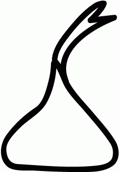 hershey kisses coloring page