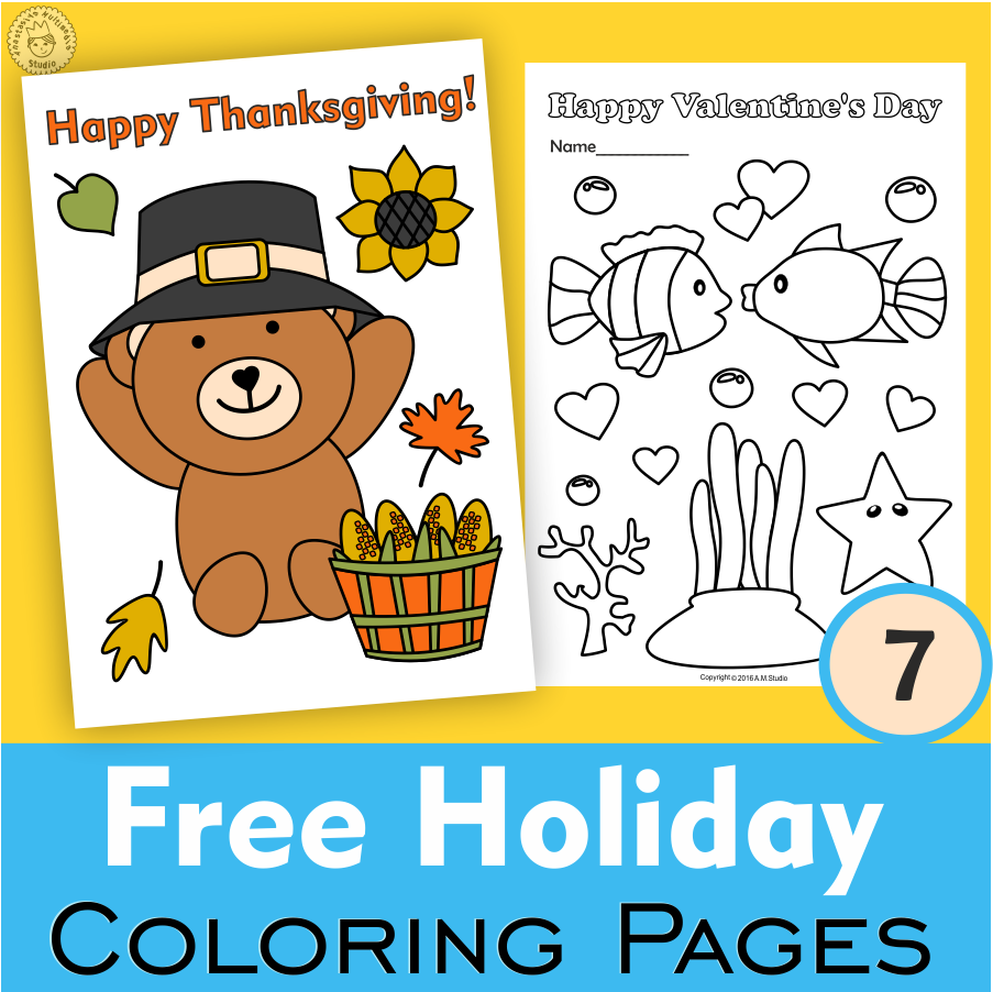 Free Holiday Themed Printable Coloring Pages For Kids Free Holiday Themed Printable Coloring Pages For Kids