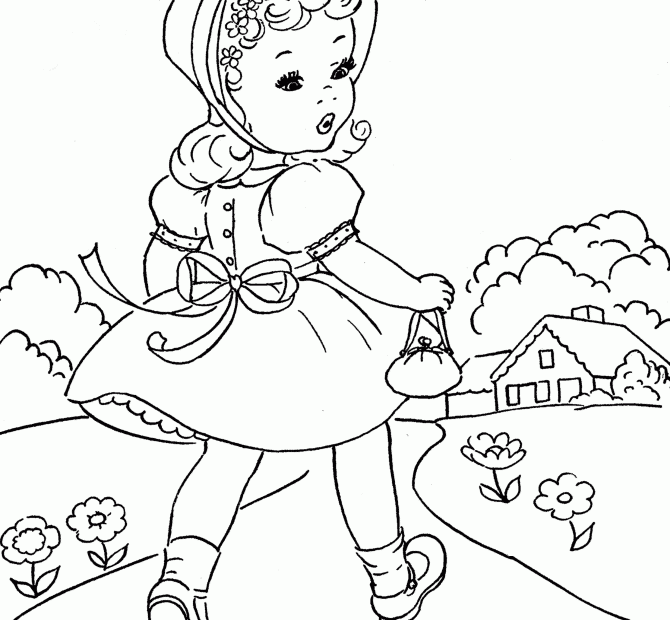 Free Kid Coloring Pages 017