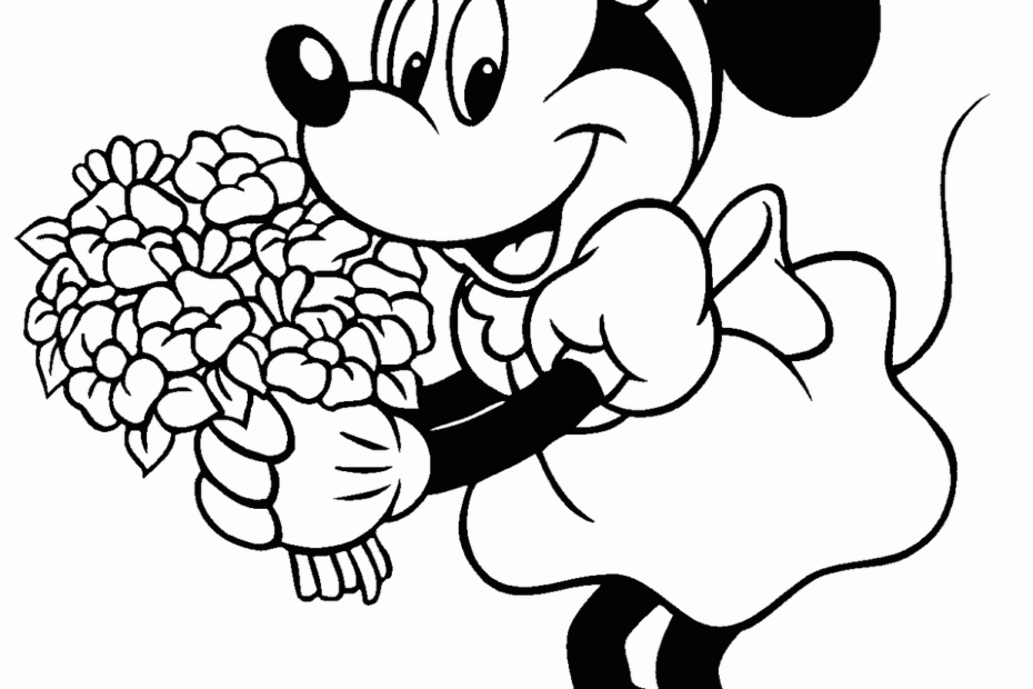 Free Kids Coloring Minnie Mouse Coloring 3
